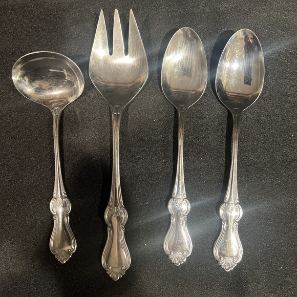 Sun Chow Other - Vintage 4pc Sun Chow Stainless Solid Soup Spoons & Ladle, Serving Fork Japan